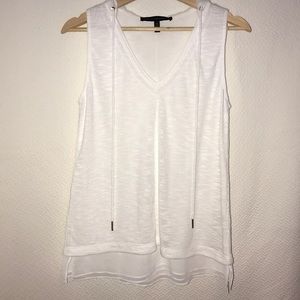White House Black Market Sleeveless Hoodie Small